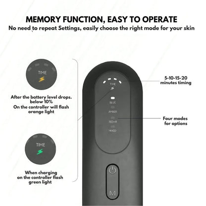 LED Infrared Therapy Mask with Remote