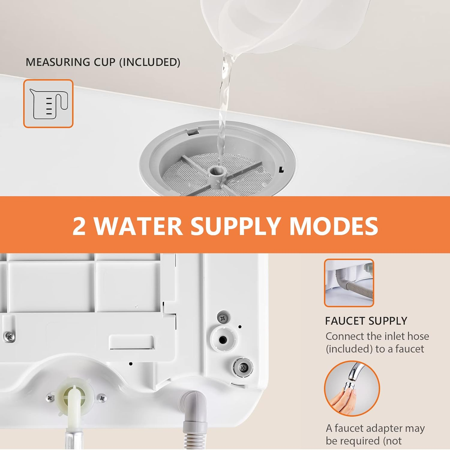 Mini Table Top Dishwasher – 6 Programs, Touch Control, Auto Drying, Baby Care & Fruit Wash