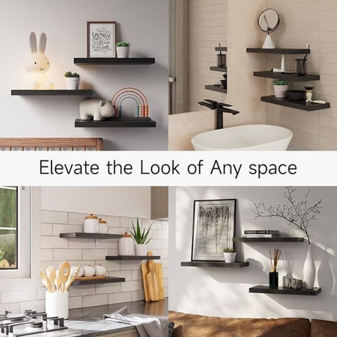 3Pcs Floating Shelves for Wall