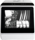 eklipt Table Top Dishwasher – Mini Countertop, 6 Programs, Built-In 5L Water Tank, Touch Control & Drying Cycle